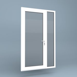uPVC Door Full Height Side Screen Right