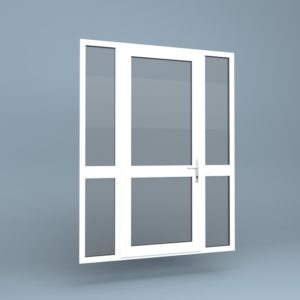 uPVC Door Mid Rail Side Screens