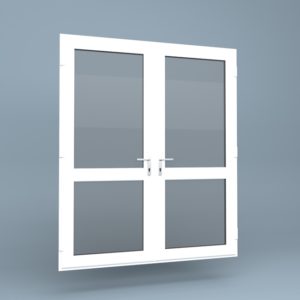 uPVC French Doors Mid Rail